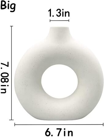 Керамічних ваз Білі керамічні вази для квітів для прикраси будинку Сухоцвіти Декоративні вази для скатертини з пампасною травою, к