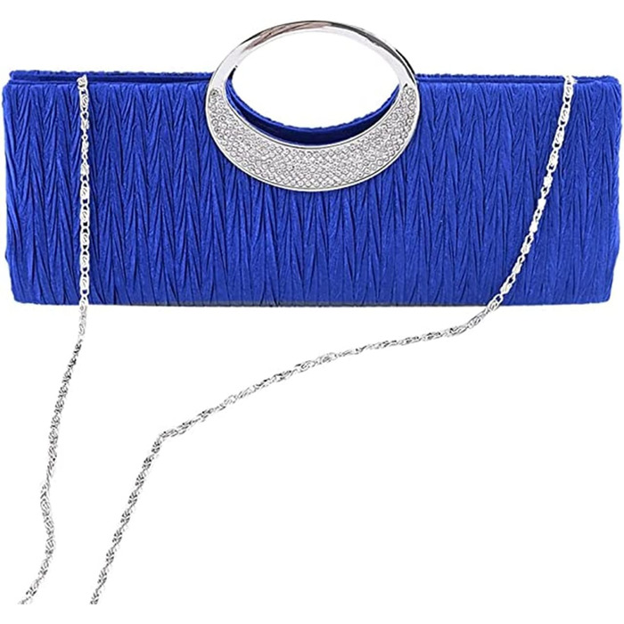 Клатч жіночий, сумочка-клатч, кристали, стрази, вечірня сумочка, гаманець, для нареченої, на весілля, вечірку, чорний, білий, срібний, королівський синій