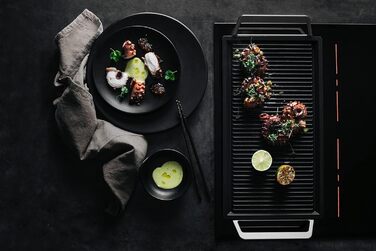 Сковорода AEG Plancha A9HL33 / для всіх типів варильних поверхонь / ідеальний розподіл тепла /, Чорна одинарна