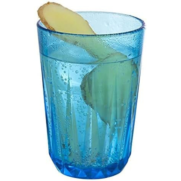 Набір з 6 високоякісних пластикових склянок Tritan об'ємом 0,2 літра, без вмісту BPA, кришталевий вигляд, ударостійкі багаторазові