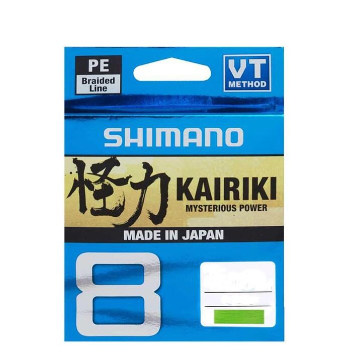Плетена волосінь Shimano Kairiki 8, 300 метрів, Mantis Green, 59WPLA68R0 0,23 мм / 22,5 кг, 300 м