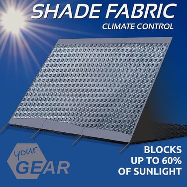 Бічні стінки блокувальника сонця дощу - 2 бічні стінки для тенту захищають від сонця, вітру та дощу