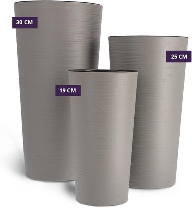 Квітковий горщик KADAX з дерев'яною стружкою, елегантне кашпо зі знімною вставкою, захист квіткового горщика для офісу, квітковий