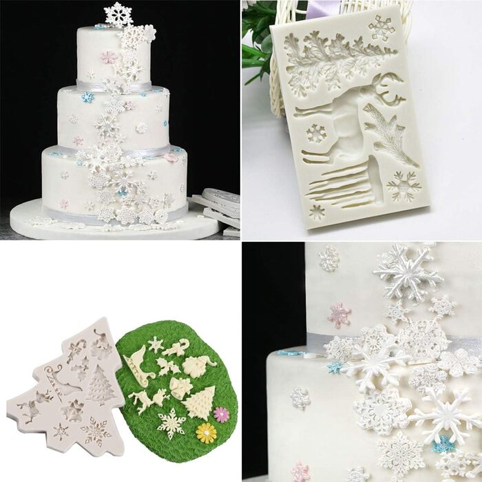 Набір із 2 силіконових форм для випічки на різдво TheStriven