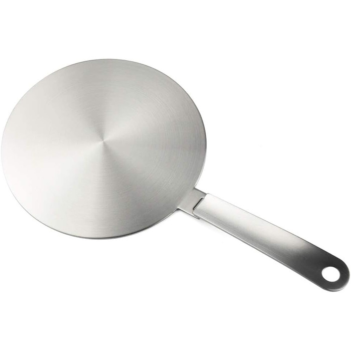 Індукційний адаптер, диск перетворювача для індукційної плити, пластина розсіювача тепла, з ручкою та дном, 20 см 20 см