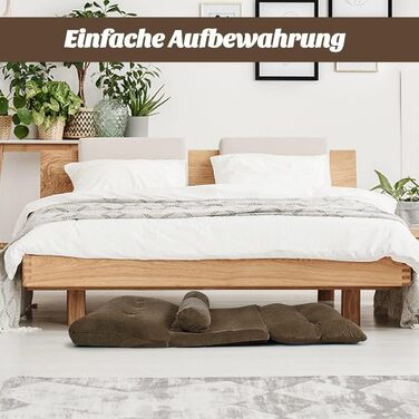 Розкладний диван-ліжко COSTWAY, розкладний, регульоване крісло з 6 положеннями, сидіння з 2 подушками, подушка на сидіння зі спинкою, м&39який розкладний диван-ліжко для спальні-вітальні (коричневий)