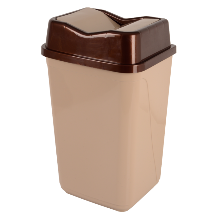 Кошик для сміття Violet House 0091 Бабочка CAPPUCHINO 50 л (7196755)