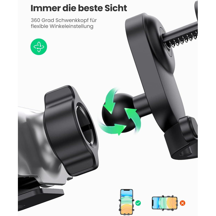 Автомобільний тримач для мобільного телефону з гачком вентиляція автомобільний тримач гравітаційний автомобільний тримач для мобіл