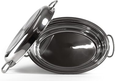 Каструлі Roaster Collection, всі типи варильних поверхонь індукційні, високоякісна нержавіюча сталь 18/10, кришка з терморегулятор