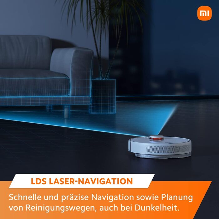 Робот-пилосос з автоматичною станцією всмоктування та функцією протирання, 4000 Па, час роботи до 180 хв, 2,5 л мішки для пилу, ро