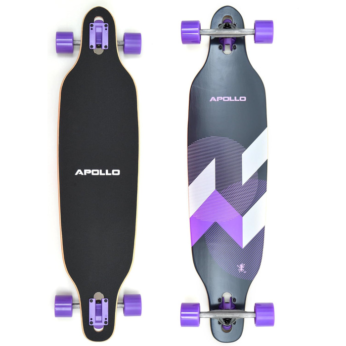 Лонгборд Apollo Makira DT 38" Twin Tip drop-through freeride cruiser 8-шаровий клен ABEC-9 високошвидкісні повний компліт для новачків фрірайду слайдів T-Tool у комплекті оригінал Німеччина 2025