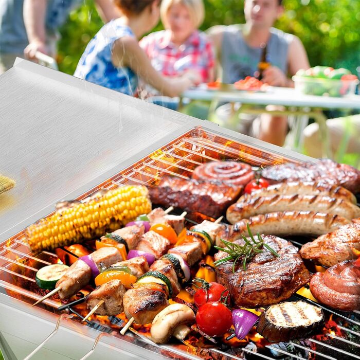 Кемпінговий гриль з нержавіючої сталі складаний складаний гриль Невеликий вугільний гриль на відкритому повітрі гриль для пікніка