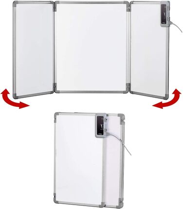 Інфрачервоний обігрівач Sichler Household Appliances складна інфрачервона нагрівальна панель з алюмінієвою рамою до 80 C 315 Вт (нагрівальна панель, міні-обігрівач, офіс)