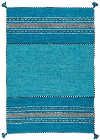 Натуральний килим Пергам Килим Наварро бірюзовий в 6 розмірах 70х140 см