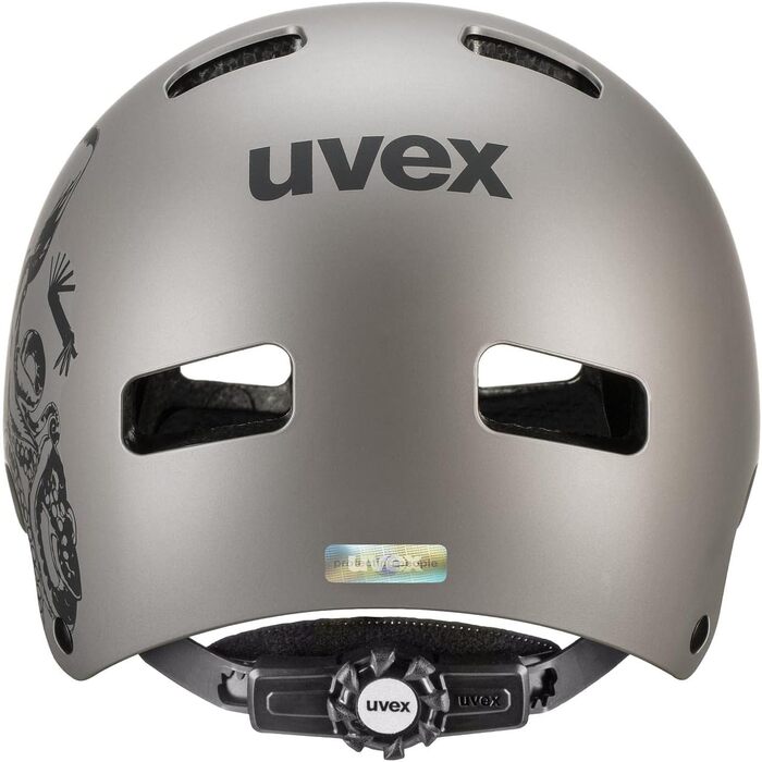 Міцний дитячий шолом для дітей - індивідуальне регулювання розміру - оптимізована вентиляція - дубовий коричнево-восьминіг матовий