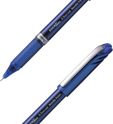 Рідкий гель-ролик Pentel BLN25-CX Energel Plus, кінчик голки 0,25 мм хід, 12 шт. , синій