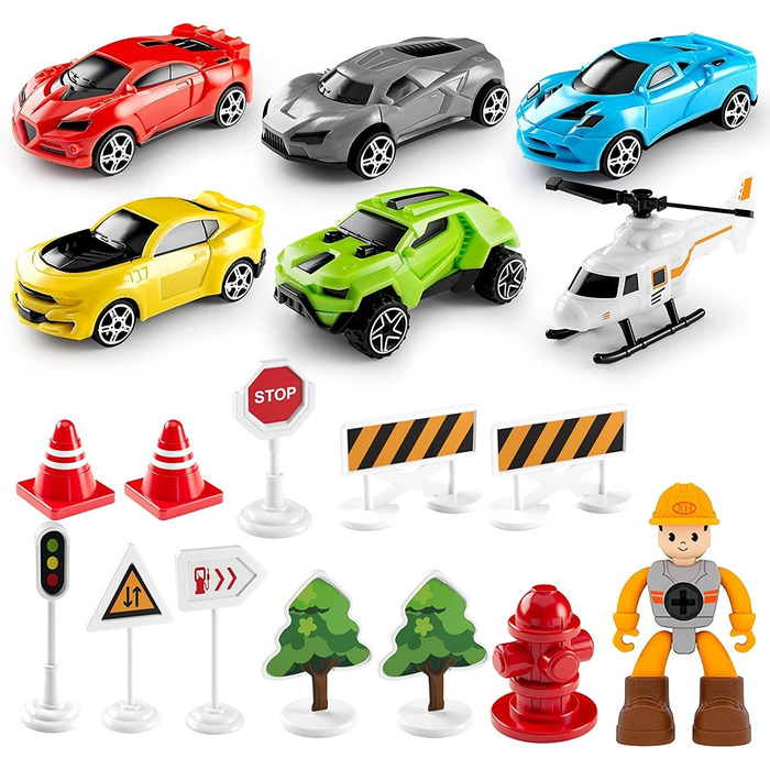 Іграшка для хлопчиків віком від 3 років, іграшкова машинка-літачок 19-в-1 для дітей, розвиваюча іграшка для хлопчиків та дівчаток