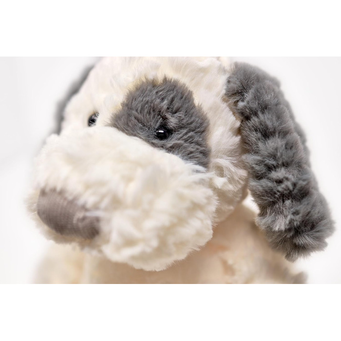 М'яка іграшка Mollis Собака 36 см, біл-сірий