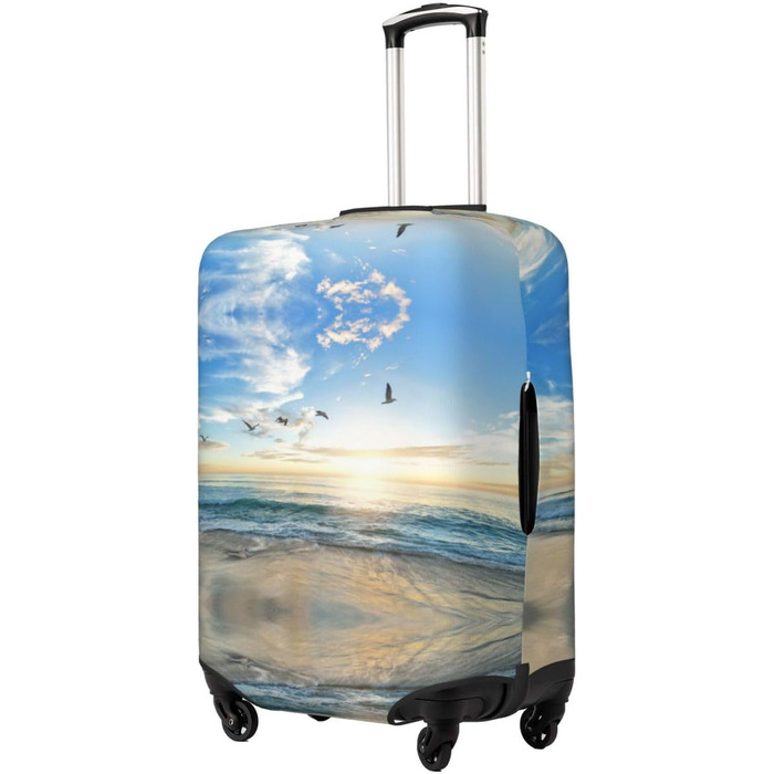 Чохол для валізи Океанський Захід, міцний захист для багажу розміром 45.7-81.3 см, XL, Чорний