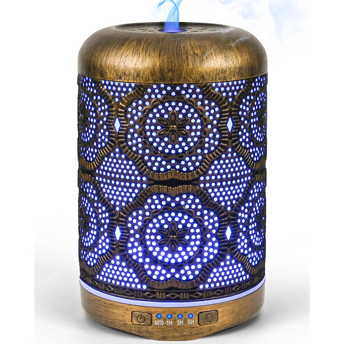 Мл, преміальний ультразвуковий ароматичний дифузор для ефірних олій із 7-кольоровим світлодіодним підсвічуванням, електрична ароматична лампа зволожувача, безводне автоматичне відключення, 250