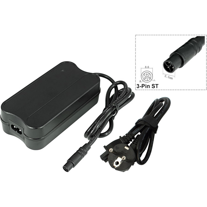 Зарядний пристрій PowerSmart 36V 2A для літій-іонних акумуляторів 36V з 3-контактним роз&39ємом ST постійного струму