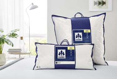 Подушка Irisette Vitamed - Зроблено в Німеччині - Подушка зі знімним чохлом з чистої бавовни, 40 x 80 см, сертифікована Oeko-Tex 40 x 80 см - комплект з 1 предмета