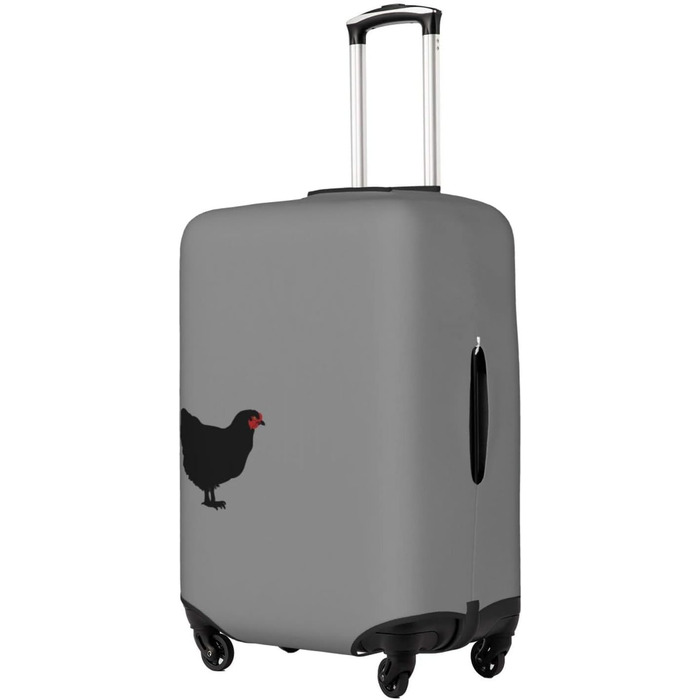 Чохол на валізу Чорний півень, еластичний, що миється, захисний чохол для багажу, для подорожей та роботи (для валіз розміром 45,7 - 81,3 см), чорний, великий розмір