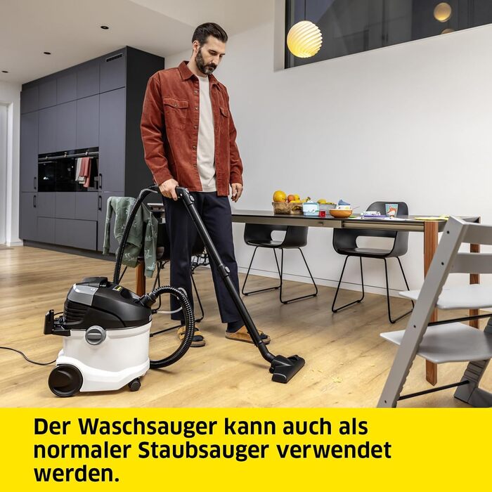 Миючий пилосос Krcher SE 6 Signature Line, шланг для розпилення 2-в-1, бак для чистої води 4 л, бак для брудної води 4 л, насадка