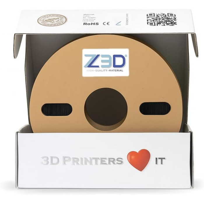 Мм ВУГЛЕВОЛОКНО 1кг високоякісний нитковий матеріал для 3D-друку, армований карбоновими волокнами, з високою жорсткістю та міцністю, ідеальний для технічних та функціональних деталей., 3D PLA-CF 1.75