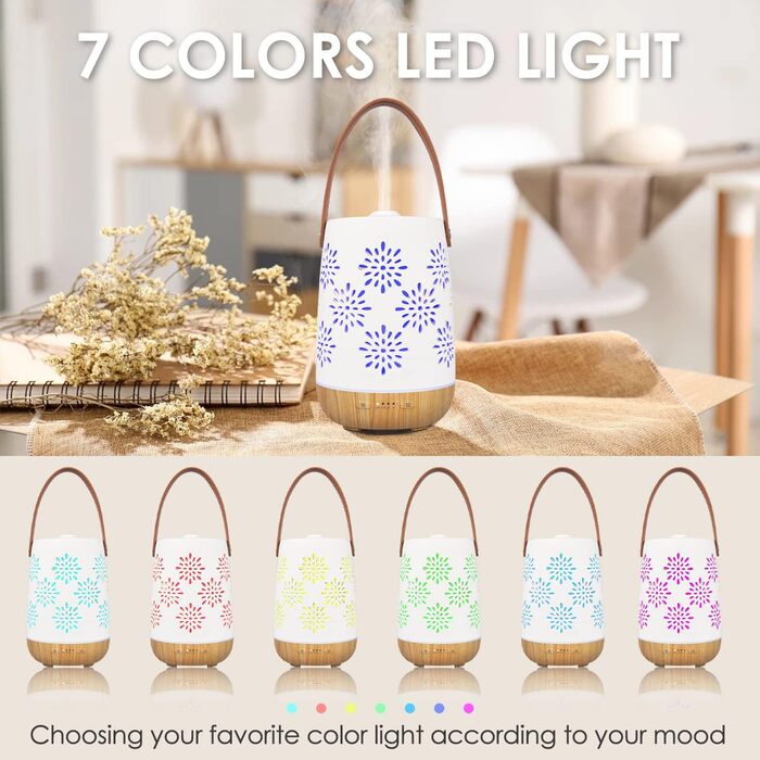 Керамічний аромадифузор SALUBRITO для ефірних олій, бездротовий акумуляторний ароматерапевтичний дифузор з батареєю, портативний дифузор, ароматична лампа з автоматичним вимкненням для відпочинку на природі, кемпінгу, дому, йоги