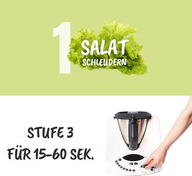 Спінер для салату MixFino для аксесуарів Thermomix TM31 - Нарешті сухий салат з вашим Thermomix TM31 - Аксесуари Thermomix TM31 - Якість зроблено в Німеччині