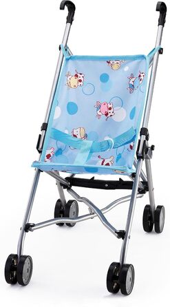 Коляска для ляльок, складна, з подвійними колесами, синя, 30134AA