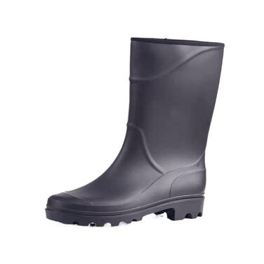 Чоловічі гумові чоботи, гумові чоботи до коліна, вейдерси для активного відпочинку, товсті чоботи до середини ікри для походів, гумові чоботи, до середини ікри, чорні, розмір 42 EU