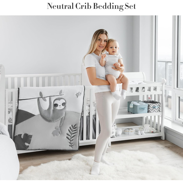 Комплект постільної білизни MY LITTLE ZONE для дитячого ліжечка, нейтральний, лісовий декор дитячої кімнати, комплект постільної б