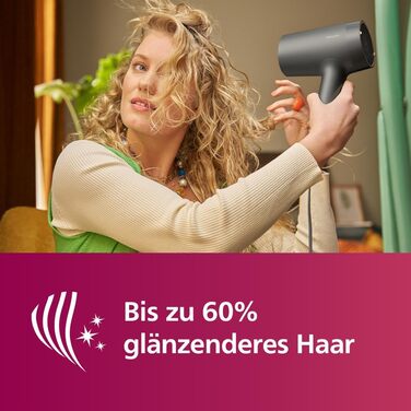 Фен Philips серії 7000, сушіть і укладайте з легкістю, технологія ThermoShield Advanced, мінеральні іони, з насадкою та дифузором,