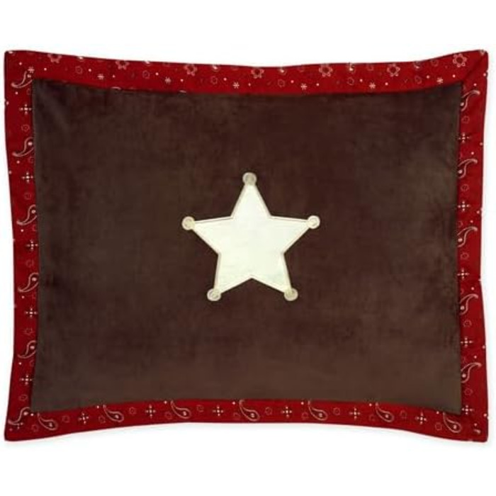 Дитяча постільна білизна Дикий Захід Ковбой Вестерн, комплект з 4-х предметів, стандартний двоспальний розмір шоколадно-коричневий