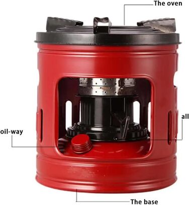 Ефективна, герметична вулична піч, тонка, герметична, для походів, подорожей з рюкзаком, приготування їжі на свіжому повітрі, туристична піч