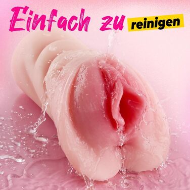 Реалістичний мастурбатор seekheart 2 в 1, з подвійним каналом та 5D текстурою, персиковий