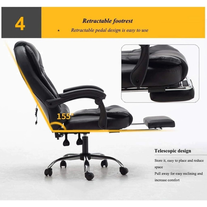 Ігрове крісло, Офісне крісло, Крісло керівника з відкидною спинкою, Підйомне ергономічне поворотне крісло, Крісло для домашнього комп&39ютера, Мінімалістичне крісло