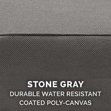 Ортопедичне ліжко для собак Furhaven середнього розміру, водостійке, для використання в приміщенні/на вулиці, з логотипом Oxford Polycanvas, зі знімним чохлом, що прається - сірий колір, середній розмір Д 76 x Ш 51 x В 8 см