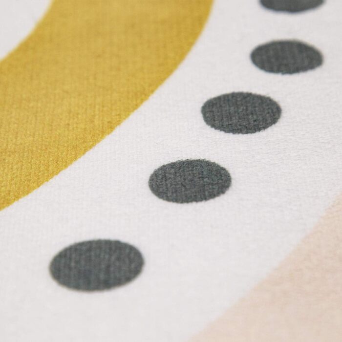 Дитяча кімната дитячий килим дитячий килимок райдужний мотив з дизайном серця, колір кремовий, розмір Ø 150 см круглий