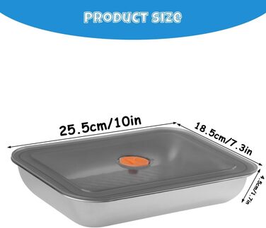 Набір з 4 контейнерів для делікатесів з нержавіючої сталі, коробки для зберігання сиру, м&39яса та ковбас Штабелюються, можна мити в посудомийній машині в холодильнику та морозильній камері З прозорою кришкою A-01