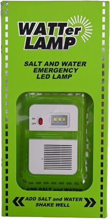 Світлодіодний ліхтар для морської води - не потребує батарейок та зарядки, яскравість 50 люмен, 140 годин роботи, для кемпінгу, надзвичайних ситуацій та використання на свіжому повітрі, 20,3 x 10,2 см, шнурок у комплекті