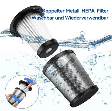 Автомобільний ручний пилосос акумуляторний - 9500PA потужний портативний міні-пилосос - 30хв роботи USB акумуляторний автомобільни