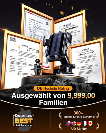 Справжній військовий клас Автомобільний тримач для мобільних телефонів Краща присоска і NEUST Ver. CTVK61 4 в 1 тримач для мобільн