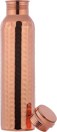 Пляшка для води Ancient Impex з чистої міді, 1000 мл, безшовна, герметична для аюрведичних потреб