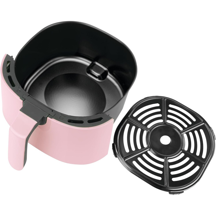 Аерофритюрниця 3.8 л Безмасляна фритюрниця 1450 Вт Аерофритюрниця Аерофритюрниця Аерофритюрниця Здорова кулінарія Світлодіодний сенсорний екран Енергозбереження (Рожевий)