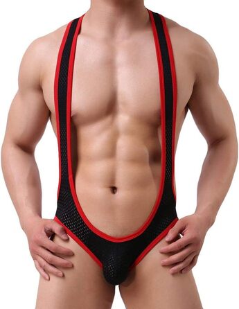 Чоловічий еротичний боді-міні Casey Kevin, сітка, еластичний, універсальний розмір