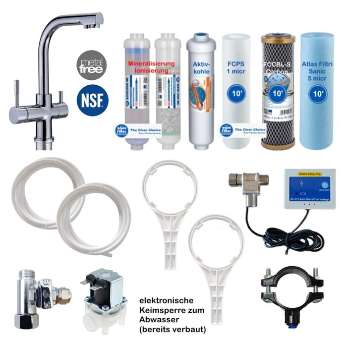 Система зворотного осмосу 800 GPD Perfect Water No. 1 Ultimate Plus PRO без бака, фільтр для води, зворотний осмос для питної води