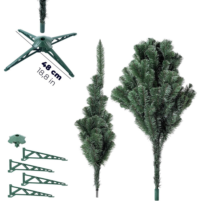 Штучна ялинка з підставкою 155 см KADAX